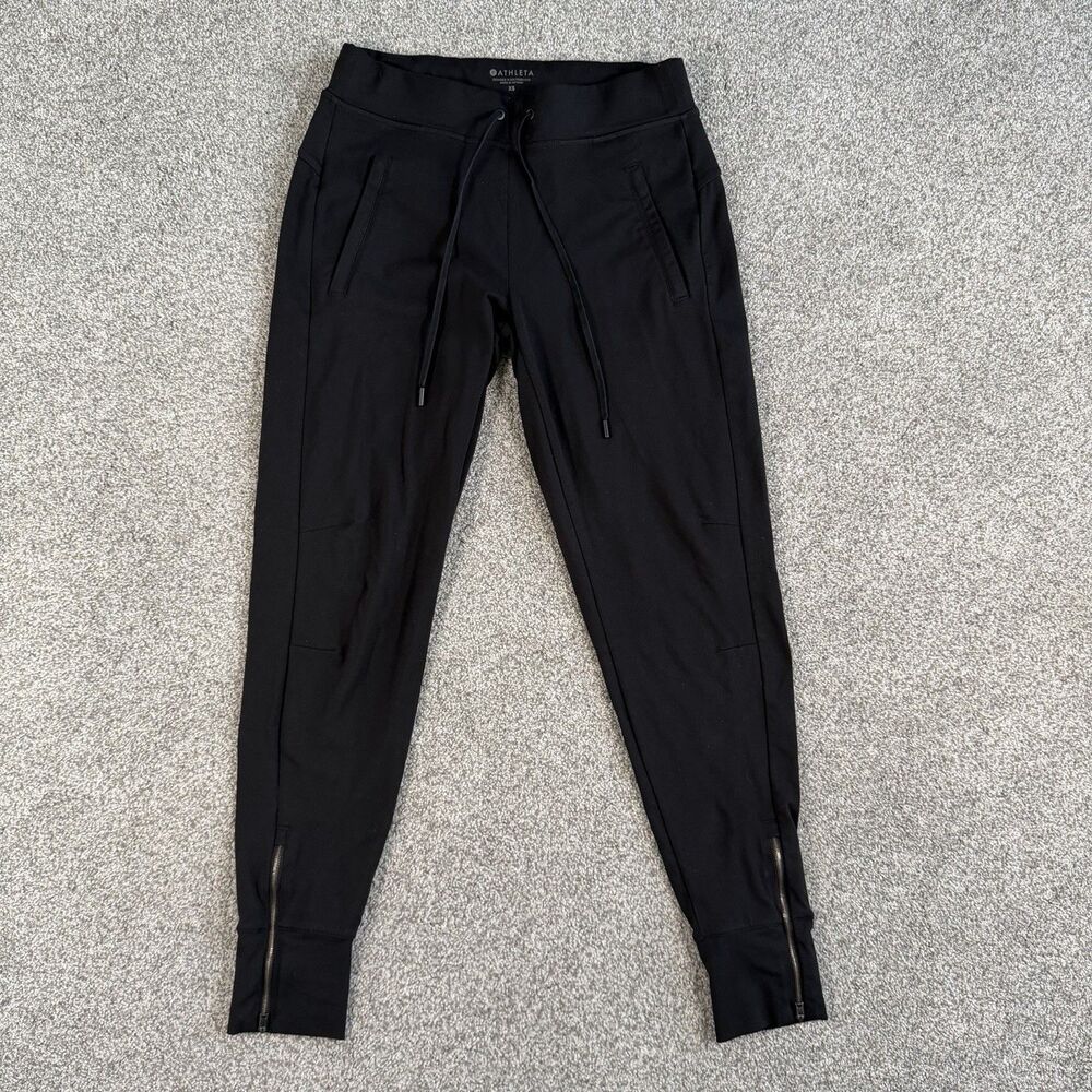 Athleta Metro Street Jogger Pants Womens Stretch Athleisure Black Size XS